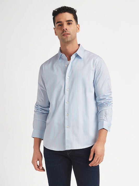 Sky blue cotton shirt