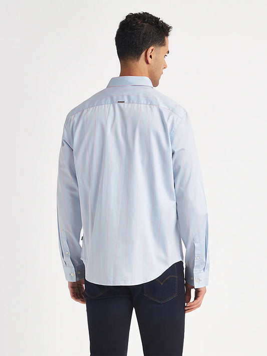 Sky blue cotton shirt
